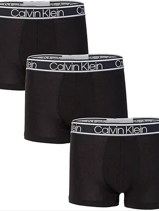 Calvin Klein Men The Ultimate Comfort 3 Pc Trunk Black S Underwear Ultrasoft