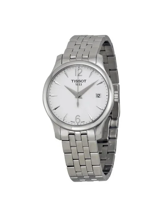 NWT Tissot Tradition Silver Dial Ladies Watch T0632101103700