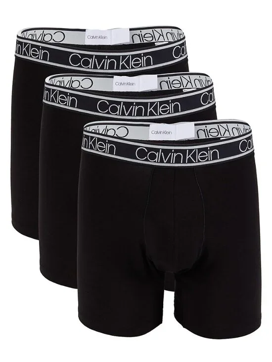 Calvin Klein BLACK Men S 3-Pack Boxer Briefs
