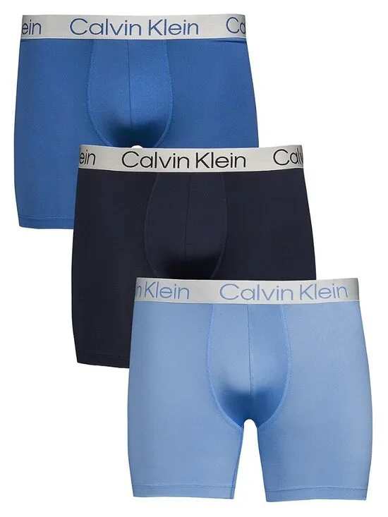 Calvin Klein Men's 3-Pk. Chromatic Brushed Micro Boxer Briefs