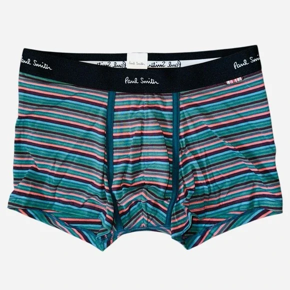 Paul Smith XXL Boxer Briefs Multi Striped Trunk Organic Cotton Boxer Briefs