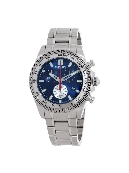 NWT Versace Chrono X Quartz Blue Dial Men's Watch