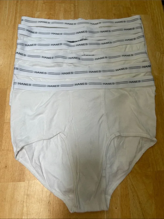 Hanes Men's White Comfort Flex 2XL/TG Briefs- 6 Pack