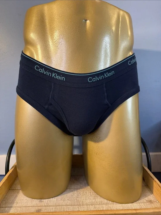 Calvin Klein Navy Cotton Briefs Large