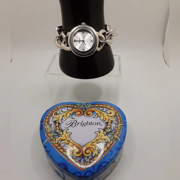 Brighton Modena Silver-plated Watch New Battery - Excellent Used Condition