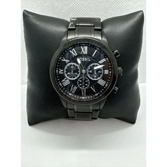 Fossil Small Flyn BQ1743 Men's Black Stainless Steel Analog Dial Watch JNA359