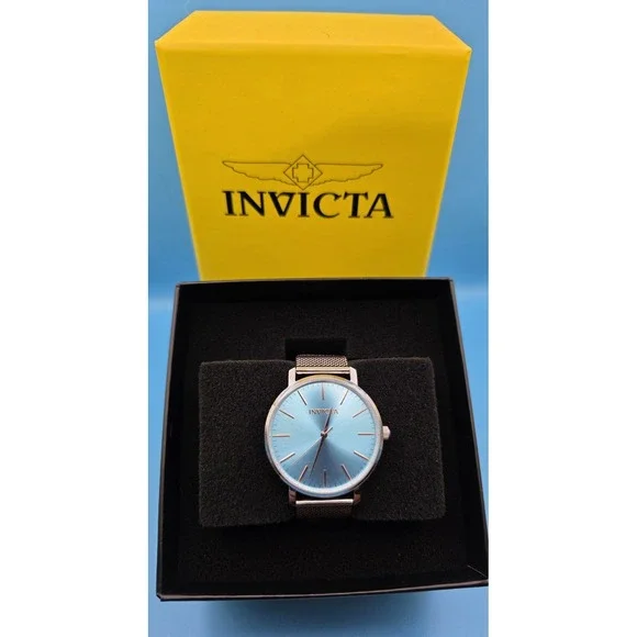 NEW Watch Invicta 48844 Angel Women 38mm Stainless Steel Blue Face #0335‎