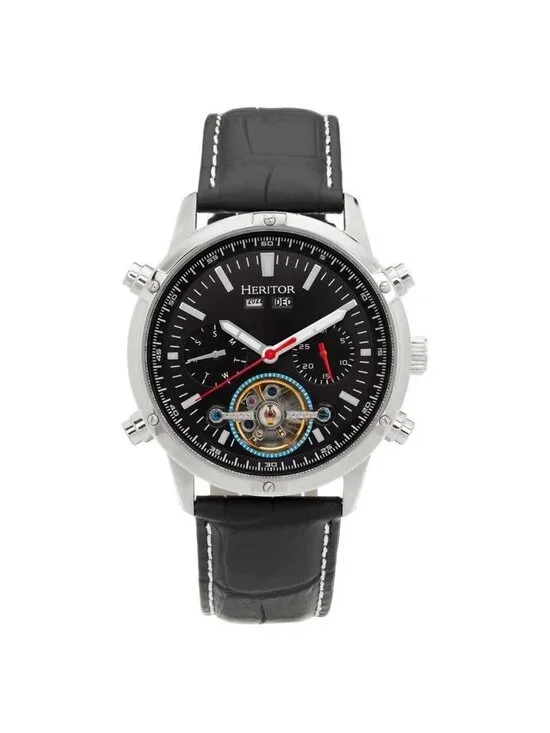 NWT Heritor Wilhelm Black Dial Men's Watch