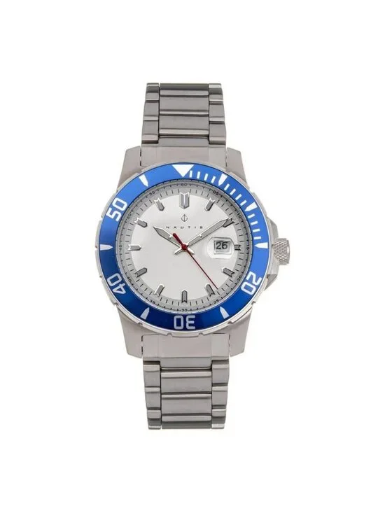 NWT Nautis Admiralty Pro 200 Quartz White Dial Men's Watch