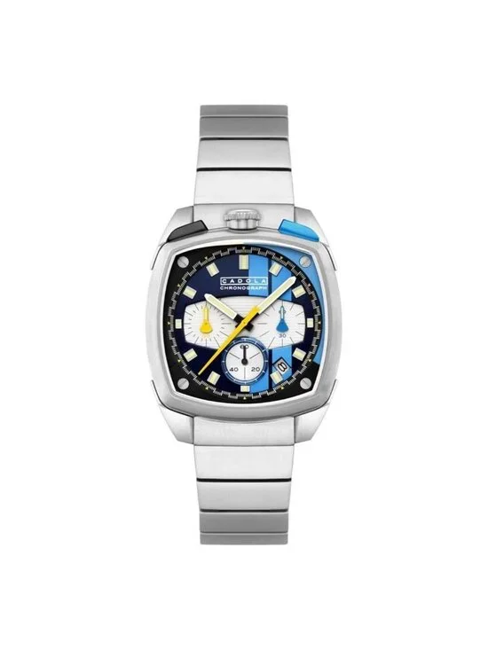 NWT Cadola Taurus Chronograph Quartz Blue Dial Men's Watch