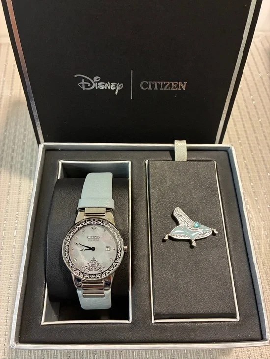 Citizen Women's Watch with Light Blue Strap and Silver Accents