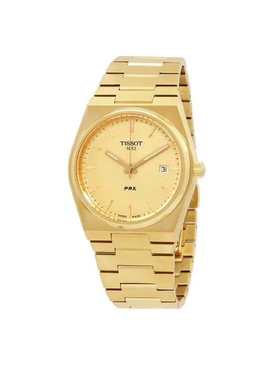 NWT Tissot PRX Quartz Champagne Dial Men's Watch