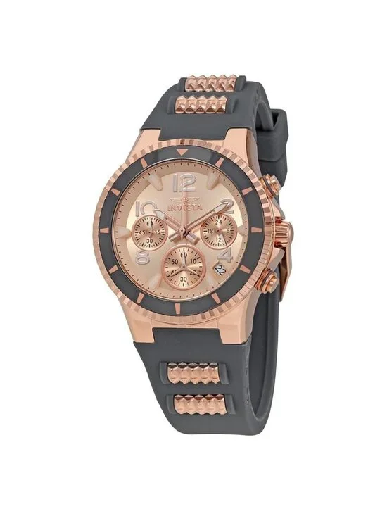 NWT Invicta BLU Chronograph Rose Dial Ladies Watch