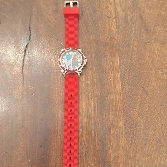 Ladies courts watch with pink silicone band