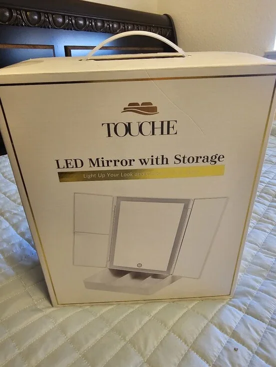New LED mirror with storage