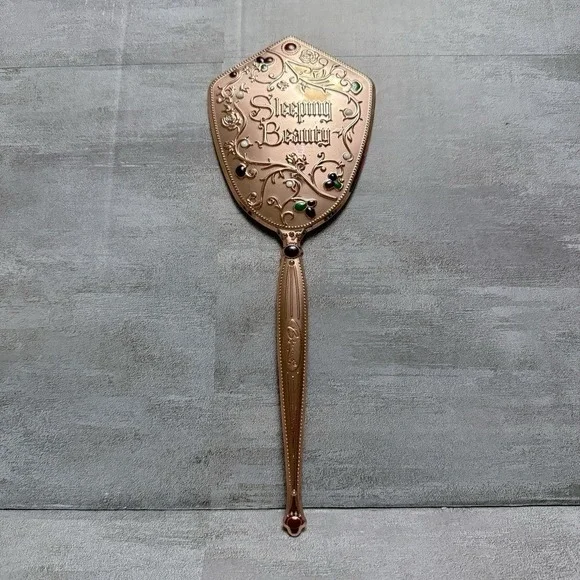NWOB Besame Cosmetics Sleeping Beauty Collection Rose Gold Royal Vanity Mirror