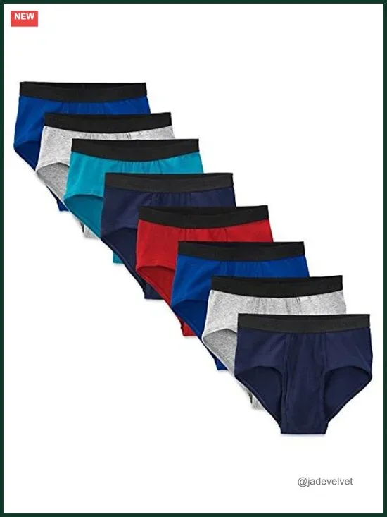 Classic Briefs 8-Pack Ultra Soft Waistband Tag Free Cotton