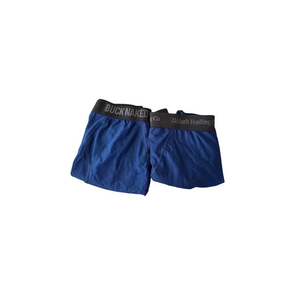 Duluth Trading Co Buck Naked Performance Boxer Briefs Royal Blue 2 Pack Mens 2XL