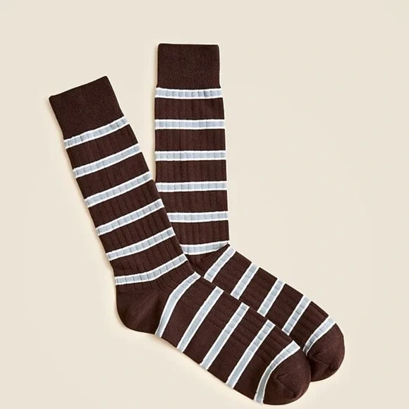 J crew Cotton-blend socks in stripe