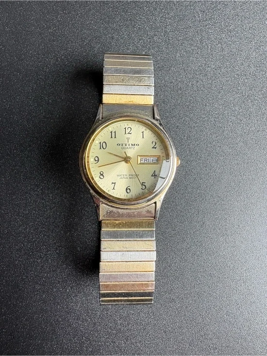 Ottimo Women’s Gold & Silver‎ Two-Tone Quartz Watch with Day-Date