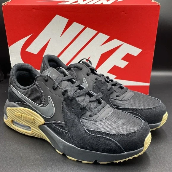 Nike Air Max Excee Shoes Black/Anthracite Brown Gum HV0928-010 Men's Sz 11.5 NEW