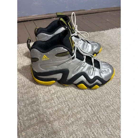 Adidas‎ Equipment KB8 II Mens Basketball Shoes Silver Yellow SZ 6