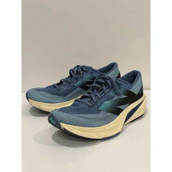 New Balance FuelCell Rebel V4 Mens Size 11.5 Blue Black Running Shoes Sneakers