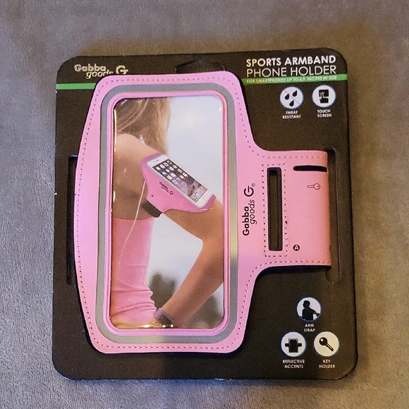 Pink Sports Armband Phone Holder