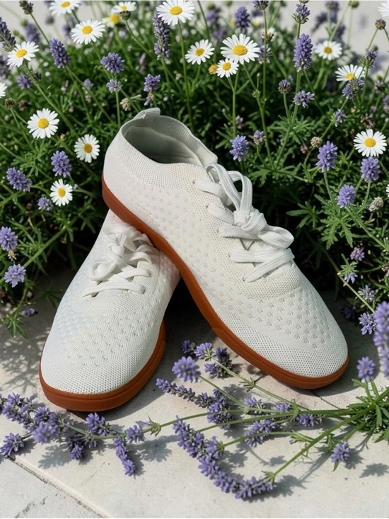 SUAVS The Zilker Marshmallow Gum Knit Sneakers - Mens 10.5/Womens 12.5 NWT