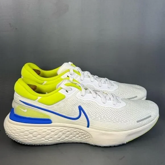 Nike ZoomX Invincible Run Flyknit 'White Cyber Blue' sneaker shoes size 15