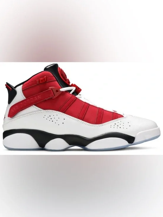 Sz 11.5 Air Jordan 6 Rings 'White Carmine'