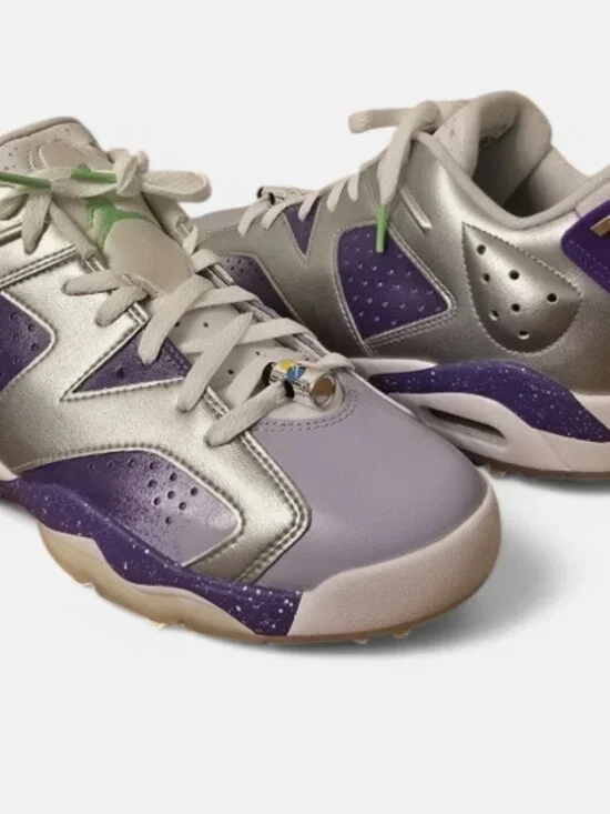 Nike Air Jordan 6 Retro Low Golf NRG Mens Golf Shoes Purple FD0205-055