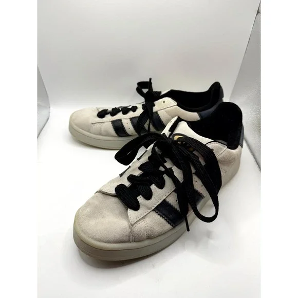Adidas Campus 00s HQ8711 Mens 8.5 Sneaker Beige Aluminium Black Skateboard Shoes