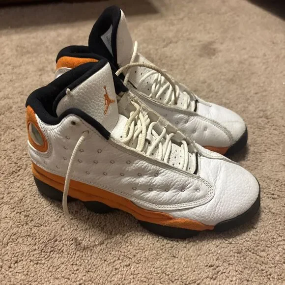 Nike Air Jordan 13 Retro Starfish Orange Size 5Y GS DJ3003-108 No Box Used
