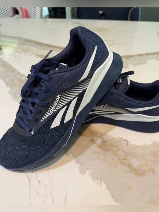 Reebok Nanox4 Training shoe Navy Athletic Sneakers with White Accents