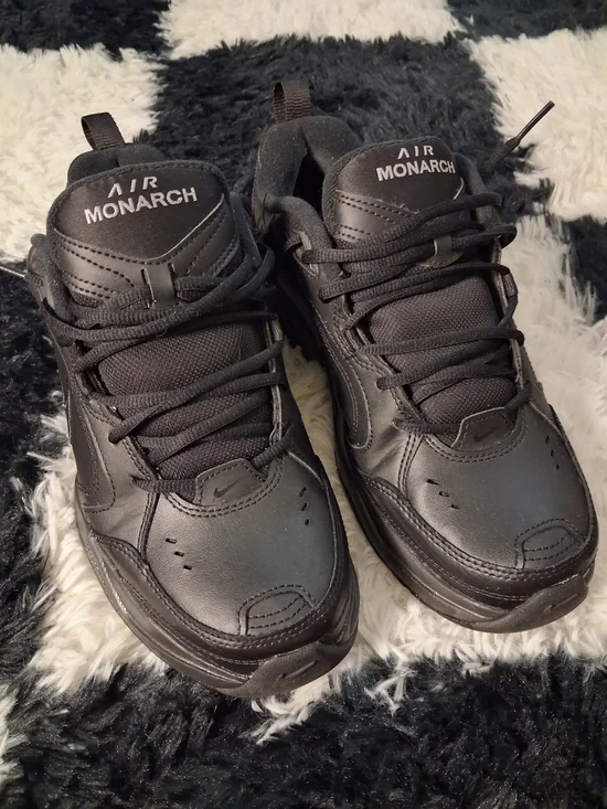 Nike Air Monarch Men's Black Athletic Shoes