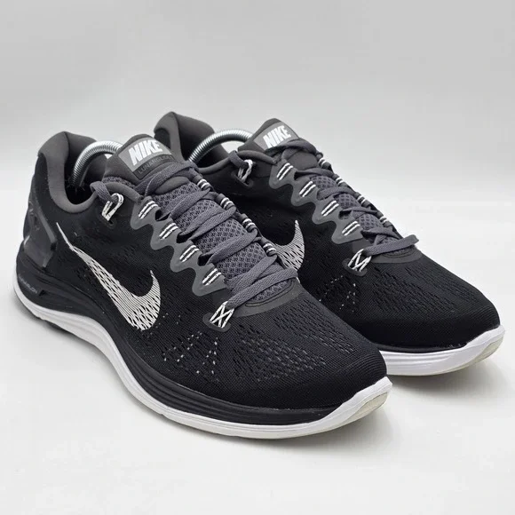Nike Lunarglide 5 Black Athletic Running Shoes Sneakers 599160-010 Men's Sz 11