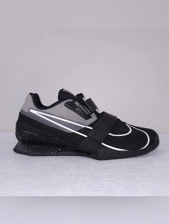 NIKE Romaleos 4 Weightlifting Shoes Black White Men's US 10