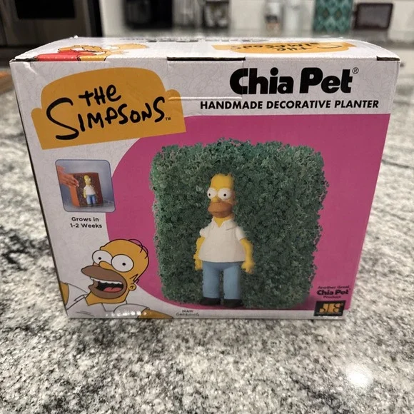 Homer Simpson Chia Pet New 2024 The‎ Simpsons Hedge