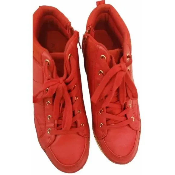 ALDO RED ATHELTIC TENNIS SHOE SIZE 7.5
