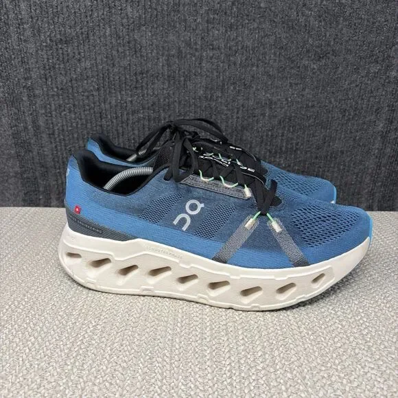 On Cloud Cloudeclipse Niagara Ivory Blue Athletic Running Shoes Mens 12.5 US