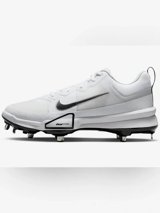 Nike Force Zoom Trout 9 Pro Baseball Cleats Platinum White FB2907-102 Men Size 7
