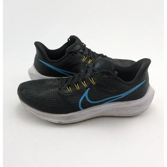 Mens Nike Air Zoom PEGASUS 39 Black Athletic Running Shoes DH4071-002 Size 9.5