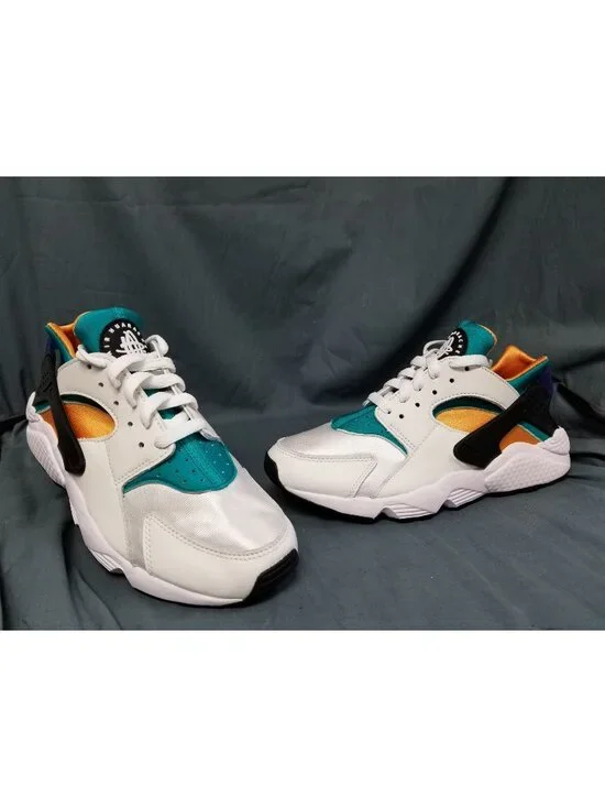 Nike Air Huarache White Blue Emerald Resin DD1068 110 Men's Size 8 NEW IN BOX!