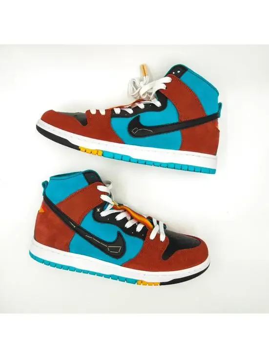 Nike‎ SB Dunk High Decon QS Di’orr Greenwood Turquoise Blue Skater Men Size 11.5