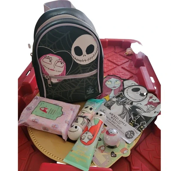 Disney Nightmare Before Christmas Mini Backpack & Beauty Spa Gift Set Jack Sally
