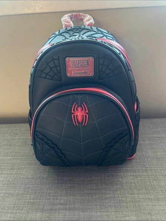 Loungefly Marvel Black and Red Spider-Man Mini Backpack