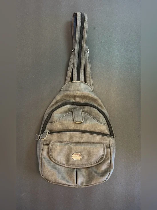 MultiSac Women's Gray Jamie Convertible Backpack/Sling Handbag One Size