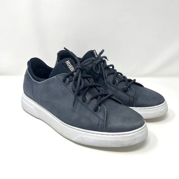 Men's Samuel Hubbard‎ Flight Sneaker 10.5 Low-Top Dark Navy Real Leather Shoes