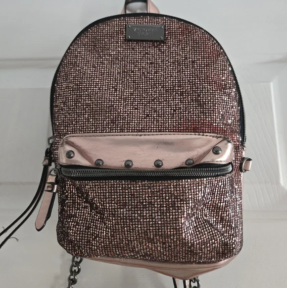 Victoria's Secret Sparkle Pink Mini Backpack